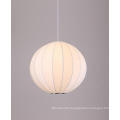 2020 modern white fabric shade Chinese lantern indoor hanging pendant lamps